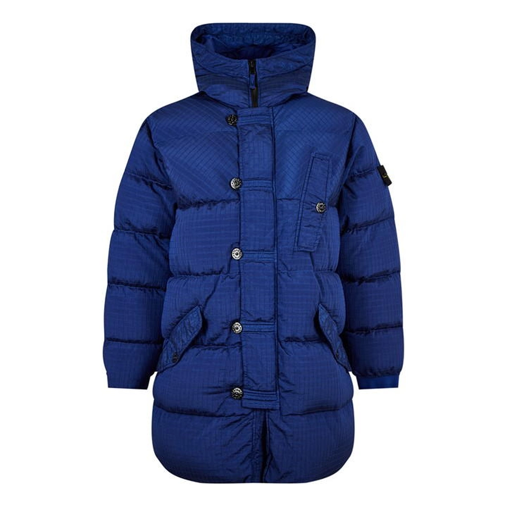 Stone Island Ripstop Macro Parka - Blue